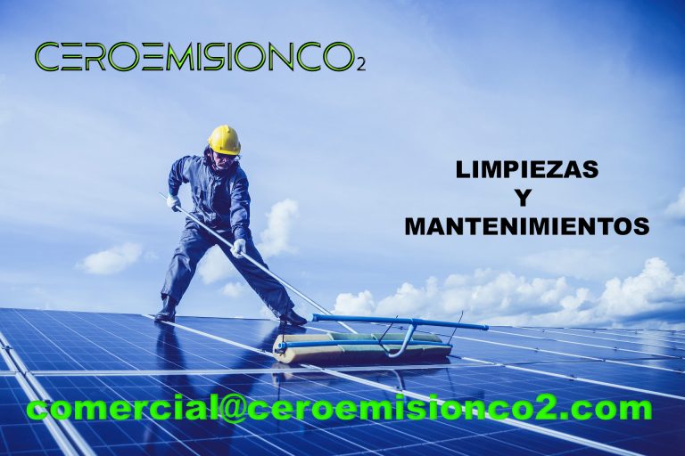 Limpieza y mantenimiento de paneles solares